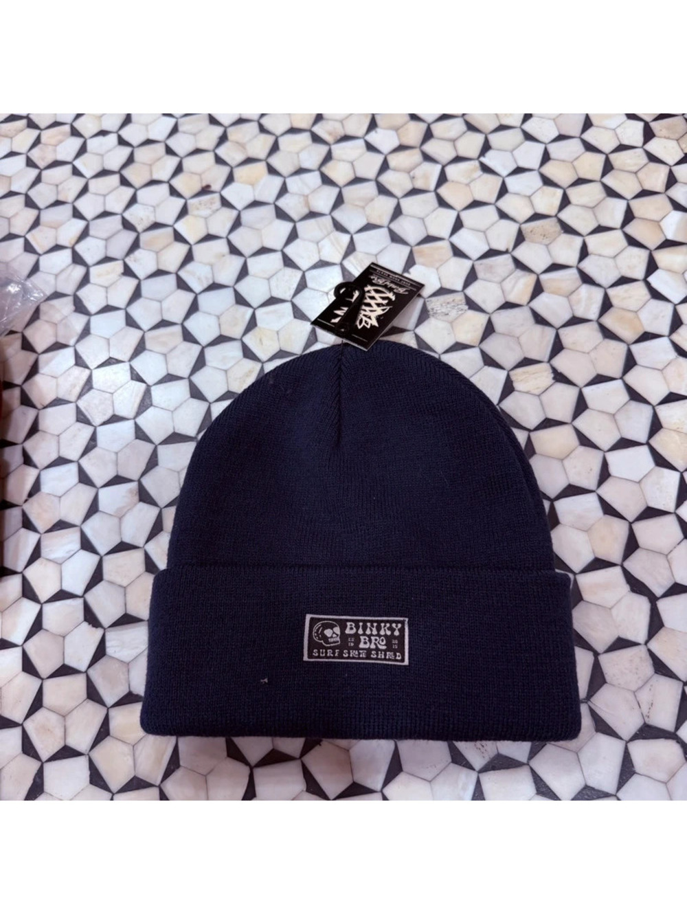 BinkyBro navy beanie